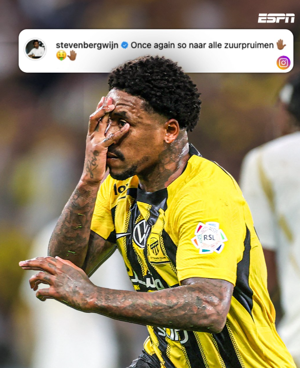 Steven Bergwijn reageert op social media