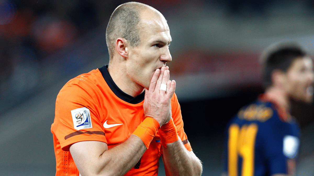 Arjen Robben bij het Nederlands elftal