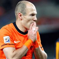 Arjen Robben bij het Nederlands elftal
