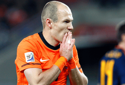 Arjen Robben bij het Nederlands elftal