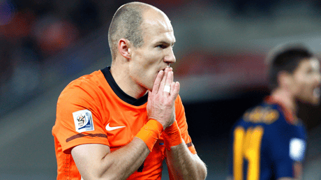 Arjen Robben bij het Nederlands elftal
