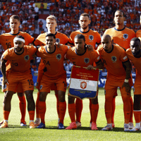 De opstelling van Oranje tegen Oostenrijk 