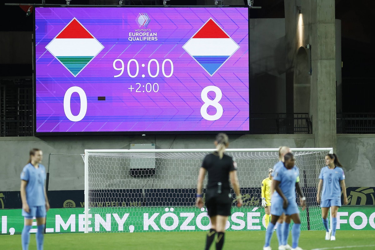 Hongarije - Nederland eindigt in 0-8
