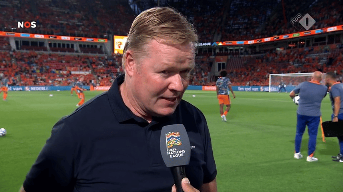 Ronald Koeman, bondscoach van het Nederlands elftal