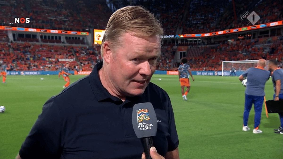 Ronald Koeman, bondscoach van het Nederlands elftal
