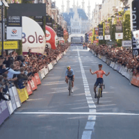 Marianne Vos, Lotte Kopecky, WK gravel, gravel, wielrennen, regenboogtrui