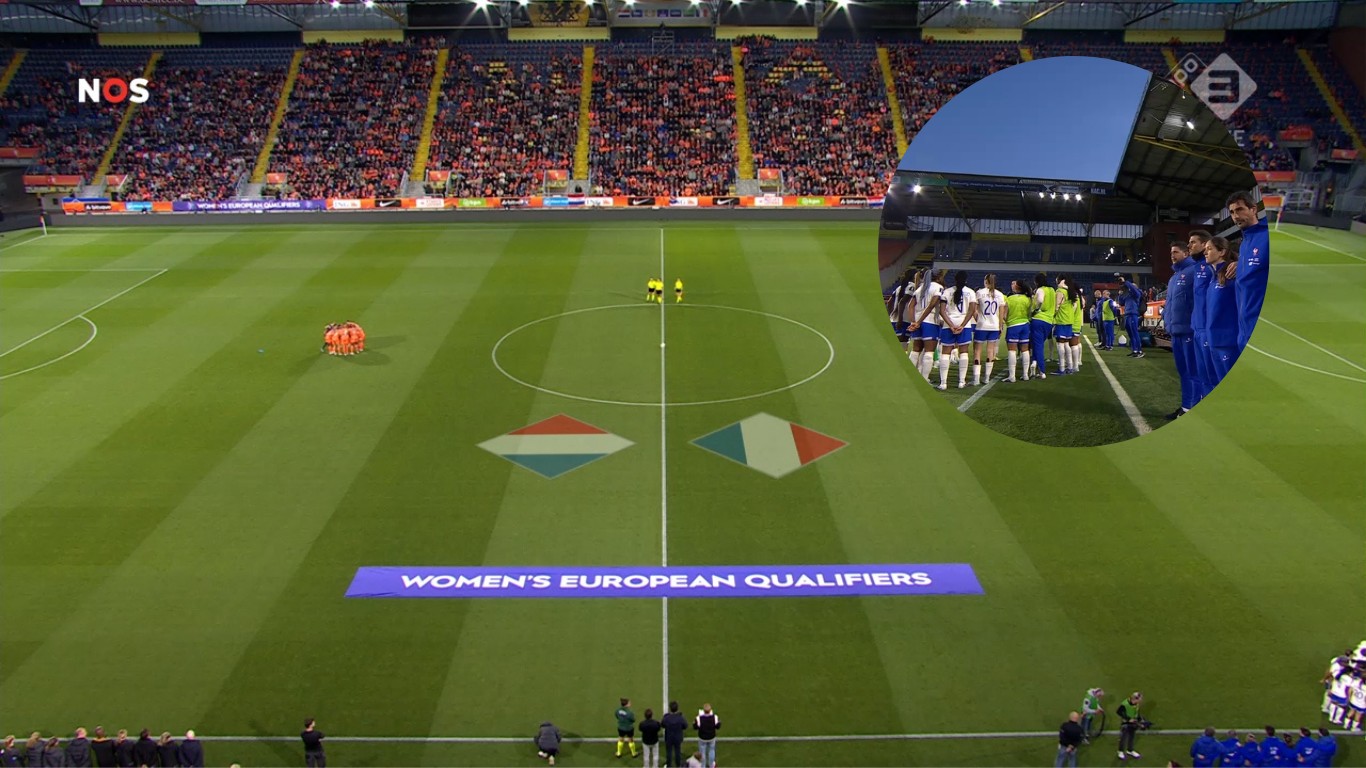 Waarom gaat minuut stilte helemaal fout? Oranje Leeuwinnen nog middenin peptalk