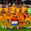 De opstelling van het Nederlands elftal in het EK-kwalificatieduel met Gibraltar