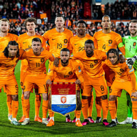 De opstelling van het Nederlands elftal in het EK-kwalificatieduel met Gibraltar