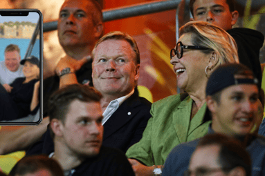 Ronald Koeman en Bartina Koeman
