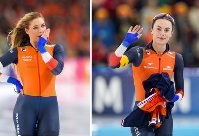 Jutta Leerdam en Femke Kok