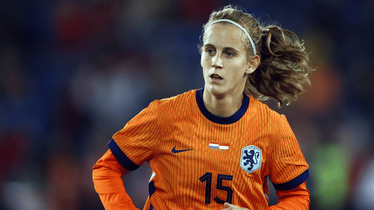 Katja Snoeijs, speelster van de Oranje Leeuwinnen