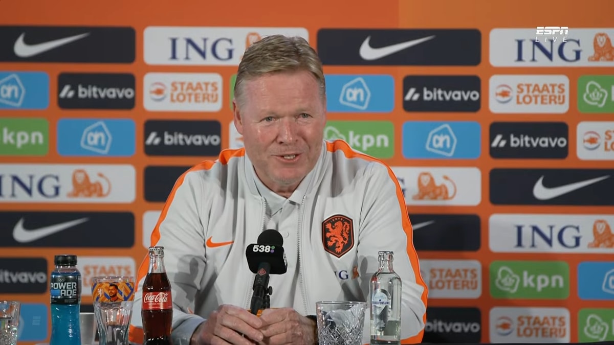 Ronald Koeman, bondscoach van het Nederlands elftal