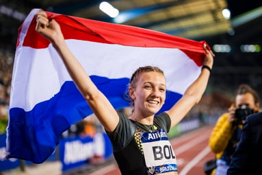 Femke Bol pakt eindzege 400 meter horden in Diamond League