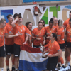 De Nederlandse korfballers zijn voor de negende keer op rij Europees kampioen geworden.