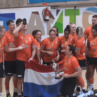De Nederlandse korfballers zijn voor de negende keer op rij Europees kampioen geworden.