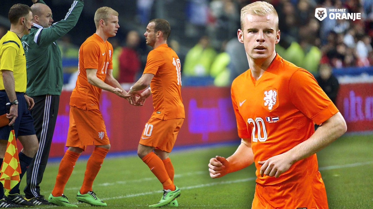 Davy Klaassen maakte op 5 maart 2014 zijn debuut voor Oranje