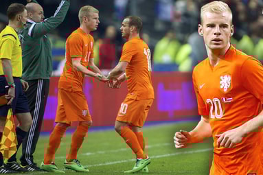 Davy Klaassen maakte op 5 maart 2014 zijn debuut voor Oranje
