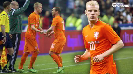 Davy Klaassen maakte op 5 maart 2014 zijn debuut voor Oranje