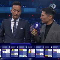 Een opvallend moment tijdens de loting voor het WK van 2026.