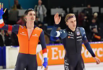 Jenning de Boo en Jordan Stolz