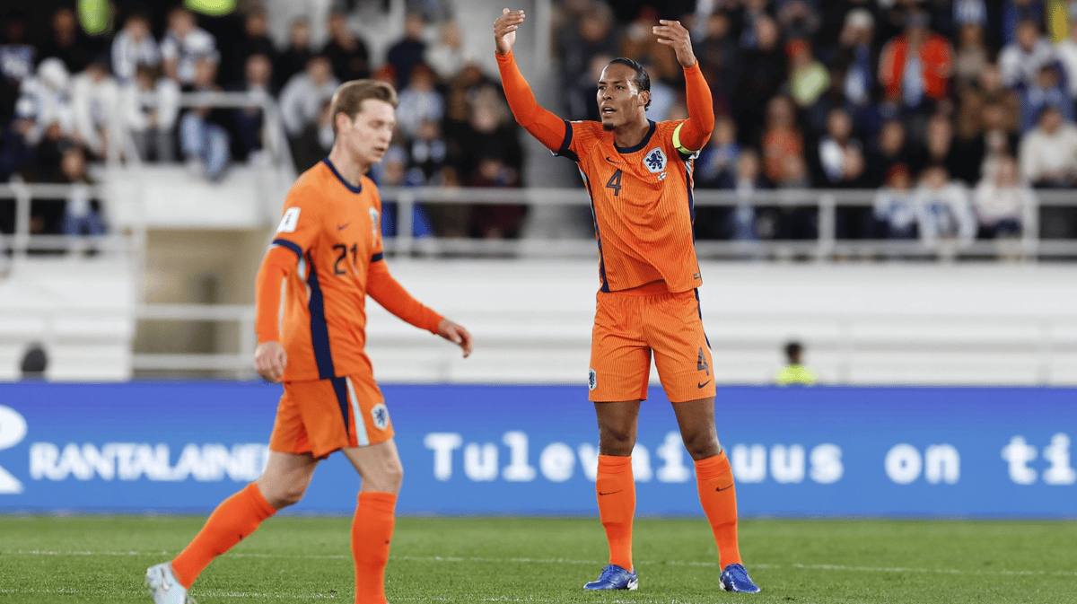 Virgil van Dijk en Frenkie de Jong bij het Nederlands elftal