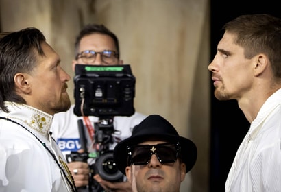 Rico Verhoeven en Oleksandr Usyk