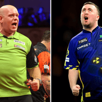 Michael van Gerwen en Luke Littler