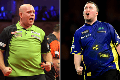 Michael van Gerwen en Luke Littler