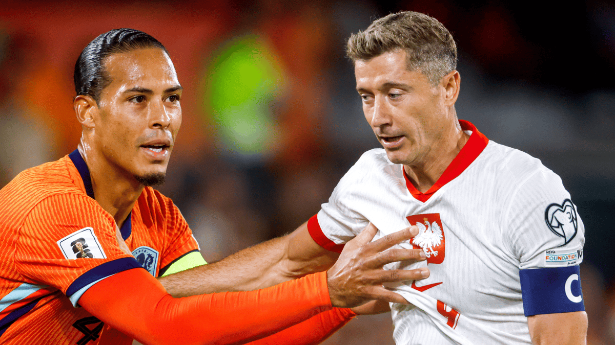 Virgil van Dijk in duel met Robert Lewandowski