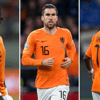 Eljero Elia, Kevin Strootman en Ryan Babel in actie voor het Nederlands elftal