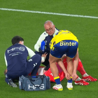 Een pijnlijke botsing voor Jasper Cillessen