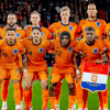 Het Nederlands elftal voorafgaand aan het duel met Spanje