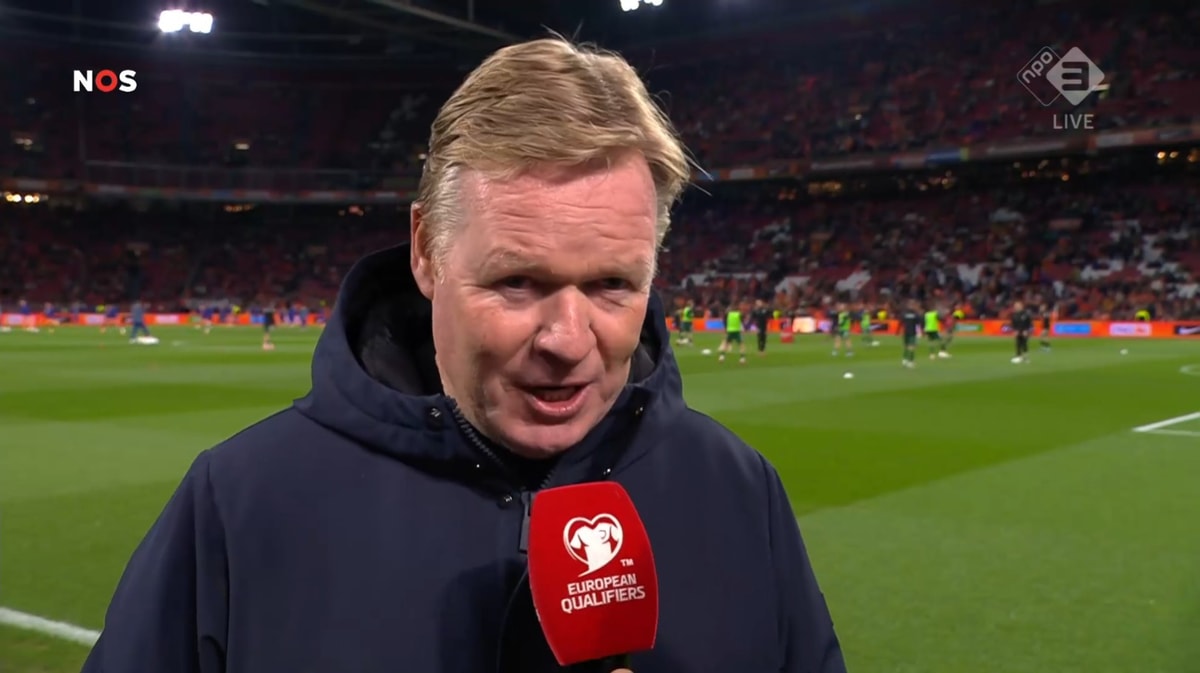 Ronald Koeman, bondscoach van het Nederlands elftal