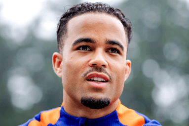 Justin Kluivert bij het Nederlands elftal