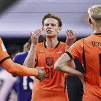 Frenkie de Jong tijdens Nederland - Japan