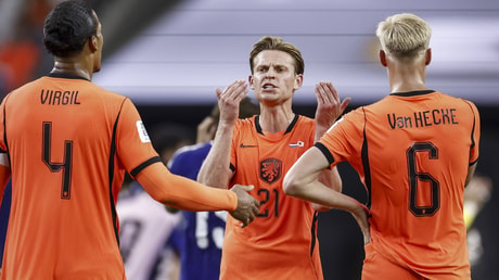 Frenkie de Jong tijdens Nederland - Japan