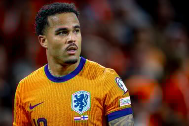 Justin Kluivert bij het Nederlands elftal