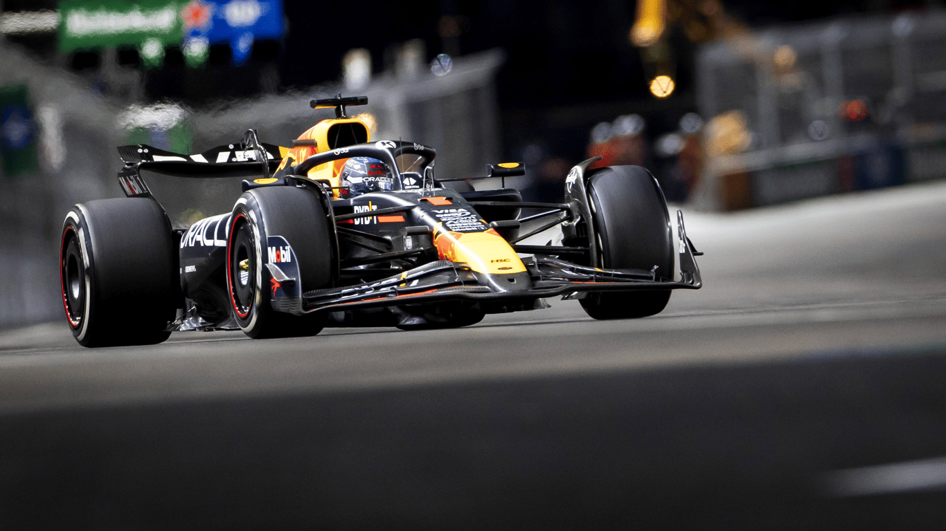 Max Verstappen tijdens de Grand Prix van Las Vegas