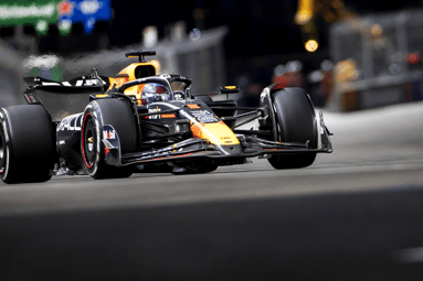 Max Verstappen tijdens de Grand Prix van Las Vegas