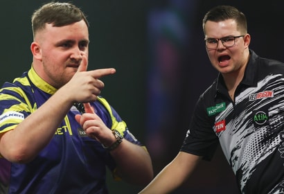 Luke Littler en Gian van Veen