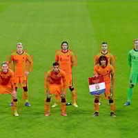 De opstelling van Nederland tegen Spanje