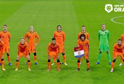 De opstelling van Nederland tegen Spanje