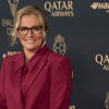 Sarina Wiegman bij het Gouden Bal-gala