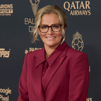 Sarina Wiegman bij het Gouden Bal-gala