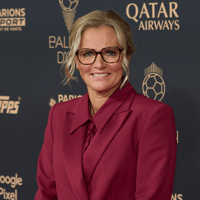 Sarina Wiegman bij het Gouden Bal-gala