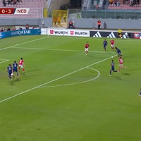 Wedstrijdbeeld Malta - Nederland