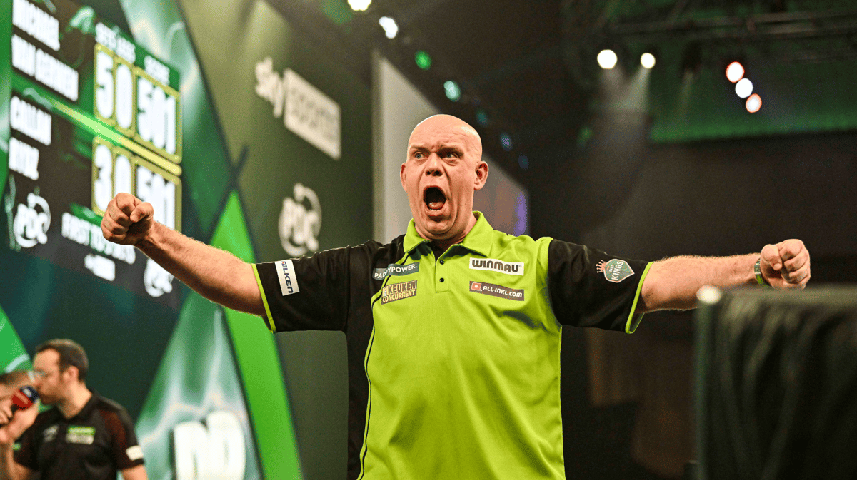 Michael van Gerwen haalde de finale van het WK darts