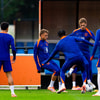 De training van het Nederlands elftal