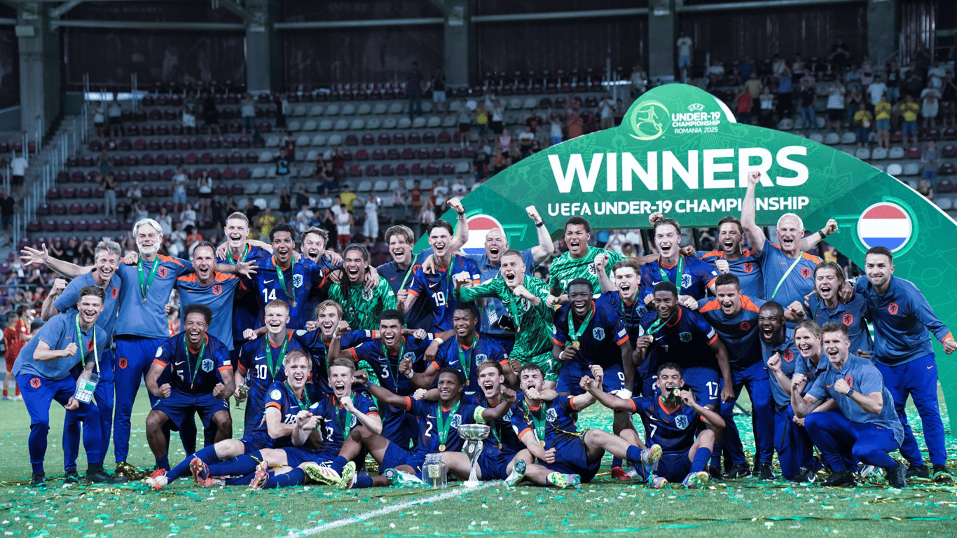 Oranje O19 won deze zomer het EK